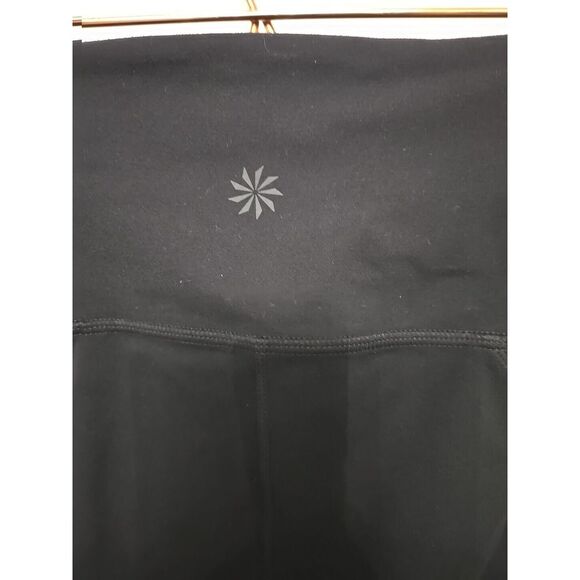 Athleta Colorblock Salutation Tight Womens‎ Size S Leggings Black Mesh - Picture 4 of 8